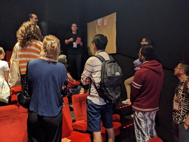 Figure 1 Audience members engaging in co-creation activities at the 2024 ICWS in Fort-de-France, Martinique